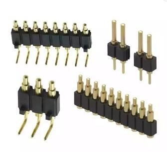 ทองแดงแม่เหล็กมุมขวา POGO Pin 1 ถึง 4 สปริงที่ติดสปริง 12A