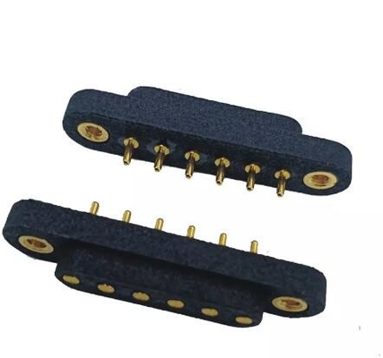 PCB Connector แม็กเนติก POGO Pin กันน้ําสปริงบรรทุก 15 มม หญิง