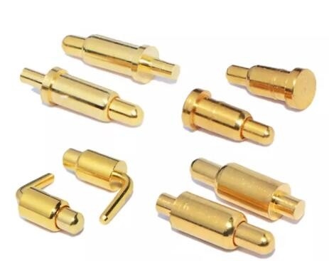 2.54mm ทองแดง มุมขวา POGO Pin 1 X 4 Pin Pogo Connector TS16949