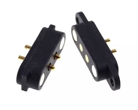 4p แม็กเนติก POGO Pin Connector 2A Pitch 2.8mm สําหรับแผ่นผสมผสม PCB