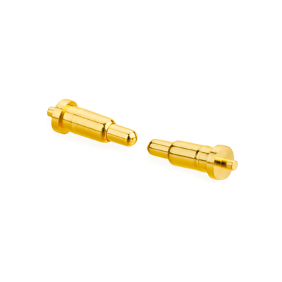 ทองแดง Plated โปโก้ Pin เครื่องเชื่อมไฟฟ้าเพศชาย Spring Loaded ติดต่อไฟฟ้า