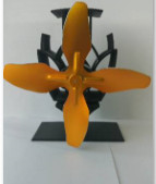 OEM ODM แฟนเตาพลังงานความร้อน 0.01mm Alu ABS การใช้งานในบ้าน